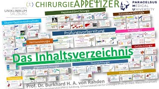 Inhaltsverzeichnis CHIRURGIE APPetizer STAND 18092023 [upl. by Attikin]