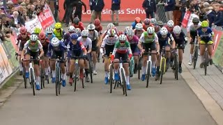 Cyclocross Beringen Women Elite 50fps 12 Oct 2024 [upl. by Fenny834]