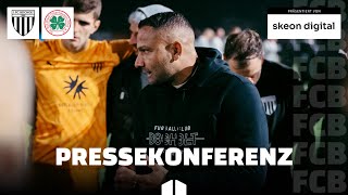 PreMatch Pressekonferenz RotWeiß Oberhausen H [upl. by Retloc]