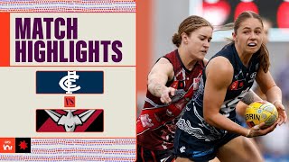 Carlton v Essendon Highlights  Week 10 2024  AFLW [upl. by Yssak]