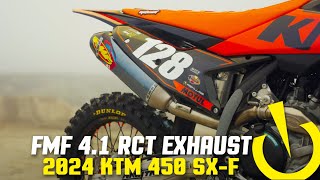 FMF 41 RCT Full Exhaust System  2024 KTM 450 SXF  TESTED [upl. by Lledal]