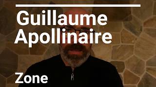 Guillaume Apollinaire Alcools  Zone [upl. by Torruella]