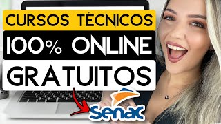 🔥 CURSOS TÉCNICOS ONLINE GRATUITOS do SENAC 🔥  8 CURSOS com MILHARES DE VAGAS  Mari Rel [upl. by Euqenimod]