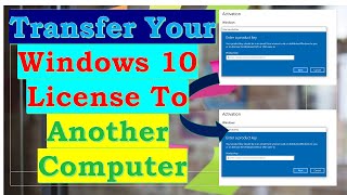 How to Transfer Your Windows 10 License to Another  Or New PC  Computer  Hindi And Urdu [upl. by Asilahs]