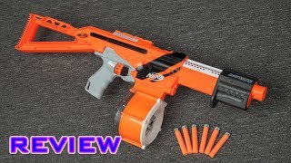 REVIEW Nerf Accustrike Accutrooper  Alpha Trooper RESKIN [upl. by Lebasi]