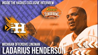 LaDarius Henderson Michigan OL  2024 Senior Bowl Exclusive Interview [upl. by Norine]