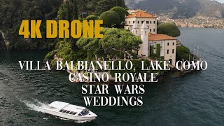 Villa del Balbianello Lake Como Star Wars Casino Royale and Luxury weddings [upl. by Donia438]