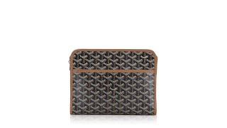 Goyard Goyardine Jouvence Toiletry Pouch Black Gold [upl. by Hy]