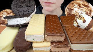 ASMR Chocolate Ice Cream Magnum White amp Dark Chocolate Sugar Cookie Sandwich Klondike amp Drumstick [upl. by Granese959]