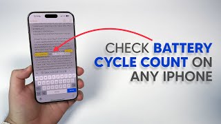 2024 How To Check Battery Cycle Count on ANY iPhone [upl. by Porter746]