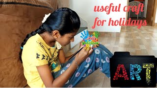 Simple holiday craft  Pot painting  craft ideas to do on your spare time  inis galataas [upl. by Beatriz]