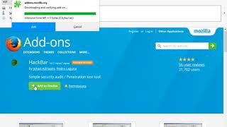 How To Install Hackbar addon In Mozilla Firefox [upl. by Bolitho]