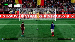 EA FC25  Belgium Vs France Penalty Shootout  UEFA Nations League [upl. by Elletnuahs605]