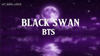 BTS  Black Swan Easy Lyrics [upl. by Lawler]