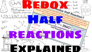 Redox Half Reactions  Explained [upl. by Leehar]