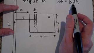 Calculating the Magnetic Flux for a NonUniform Magnetic Field [upl. by Suilienroc]