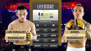 Intensa Batalla Luis Ronaldo Lazy Boy Rodríguez Gana por TKO en Lux Fight League [upl. by Bowra325]