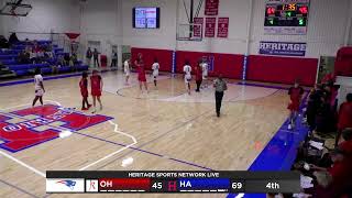 VARSITY BASKETBALL MAIS Heritage Academy VS Oak Hill Academy 12224 [upl. by Devonna329]