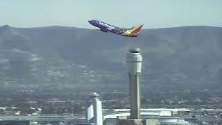 Las Vegas airport live camera with flight tracking and tower ATC  McCarran Airport  Plane Spotting [upl. by Nomra967]