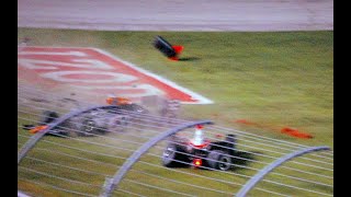 2010 IRL Grand Prix of Texas  Castroneves Moreas and Baguette incident [upl. by Mayyahk27]