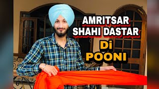 Amritsar Shahi Dastar Di Pooni Sikho Detail vich  Classic Sardar Turban Academy [upl. by Mechelle]