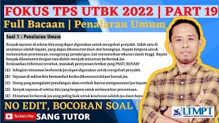 ASLI  Bocoran Soal TPS Penalaran Umum  Saintek amp Soshum  SBMPTN 2022  PART 19 [upl. by Turnbull283]