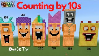 Counting by 10s Song  Skip Counting Songs For Kids  Minecraft Numberblocks Counting Songs [upl. by Edwine]