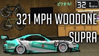 Pixel Car Racer  321 MPH Woodone Toyota Supra Build  Custom Wrap [upl. by Chyou]