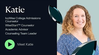 Katie IvyWise Master College Admissions Counselor [upl. by Atiuqahs365]