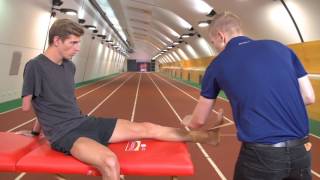 Elastoplast How to strap the ankle with the AIS Australian Institute of Sport [upl. by Ivana]