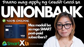 Paano Mag Apply ng UnionBank Credit Card  Mas Madali ba if may Smart ka [upl. by Ferree872]