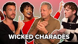 Jonathan Bailey Jeff Goldblum Ethan Slater amp Marissa Bode Play Wicked Charades [upl. by Eelorac450]