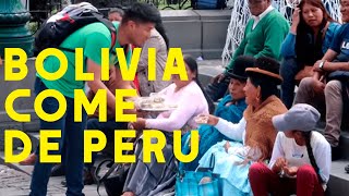 BOLIVIANOS ADMITEN QUE COMEN DE LOS PERUANOS A VIVA VOZ [upl. by Aicilef]