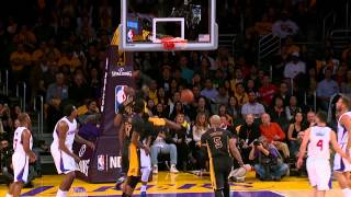 Kobe Bryant Strikes with a 180Degree Dunk [upl. by Ecraep]