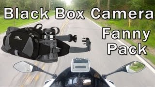 Motorcycle Black Box Camera  Fanny Pack Storage Space [upl. by Ydak]