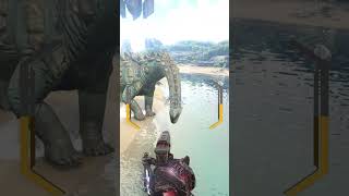 How to Tame a Titanosaur in Ark Best Way shorts [upl. by Mowbray]