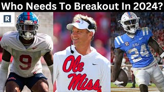 5 Most Important Breakout Players For Ole Miss  Ole Miss Football 2024 [upl. by Dulla652]