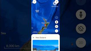 New Zealand on Google earth shorts trending shortsfeed video [upl. by Nnayt]