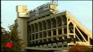 Raw Video Implosion at TCU Stadium in Texas [upl. by Fronniah]