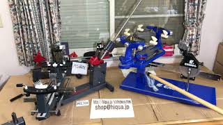 Stringway ML100 VS Eagnas Manual Crank Table Top Stringing Machine English [upl. by Anujra336]