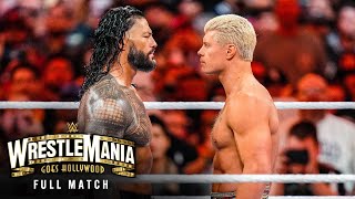 FULL MATCH  Roman Reigns vs Cody Rhodes — WWE Universal Championship Match WrestleMania 39 Sunday [upl. by Mak316]