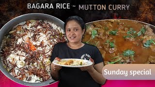 BAGARA RICE AND MUTTON CURRY Sunday special 1440p 60f bagararicerecipe muttonrecipe making [upl. by Danyluk]