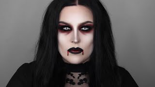 VAMPIRE  EASY HALLOWEEN MAKEUP TUTORIAL [upl. by Eachelle]