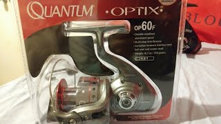 Quantum optix 60 spinning reel unboxing [upl. by Ahsilla950]