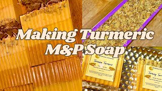 Making Turmeric Soap Melt and Pour [upl. by Stanwin]