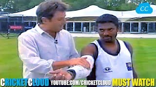 Legend Muttiah Muralitharan Bowling with STEEL ARM Brace  Proving his Action is LEGAL [upl. by Vena]