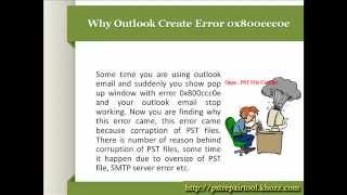 Easy way to Fix Outlook Error 0x800ccc0e [upl. by Assetnoc]