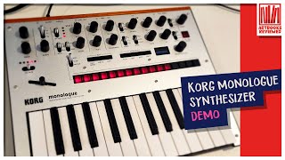 Korg Monologue Monophonic Analogue Synthesizer korg synthesizer analogue [upl. by Norad]