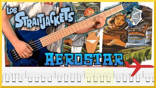 Los Straitjackets  Aerostar  Bass Cover with TABs [upl. by Atsirhc]