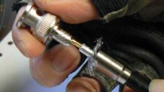 How to install a BNC Crimp On Connector [upl. by Cinemod421]